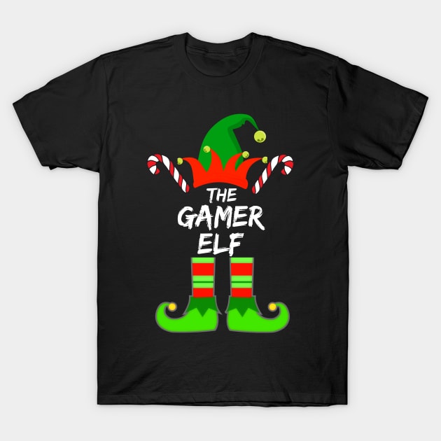 Gamer Elf Matching Family Group Christmas Party Pajama - Gift For Boys, Girls, Dad, Mom, Friend, Christmas Pajama Lovers - Christmas Pajama Lover Funny T-Shirt by Famgift